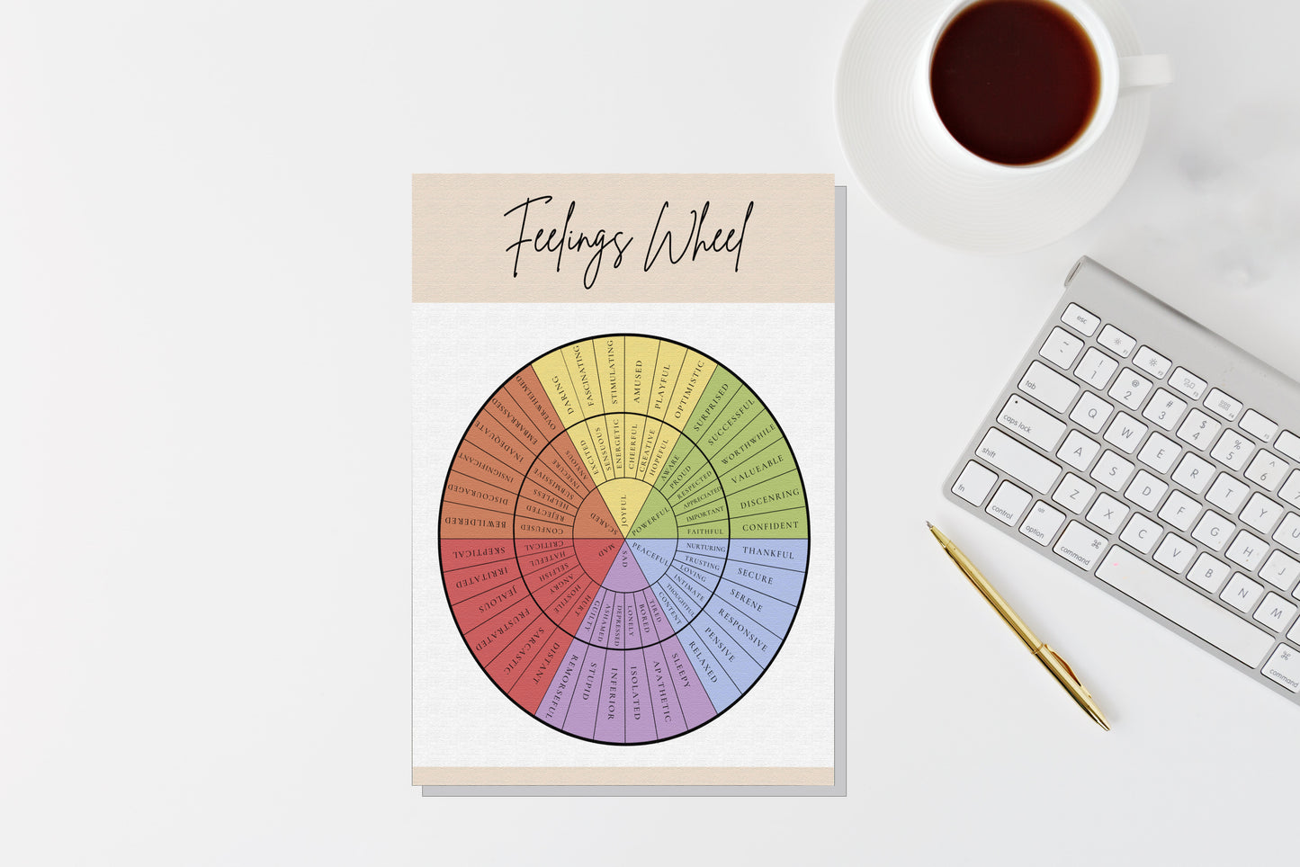 Printable Feelings Wheel: Explore and Express Your Emotions