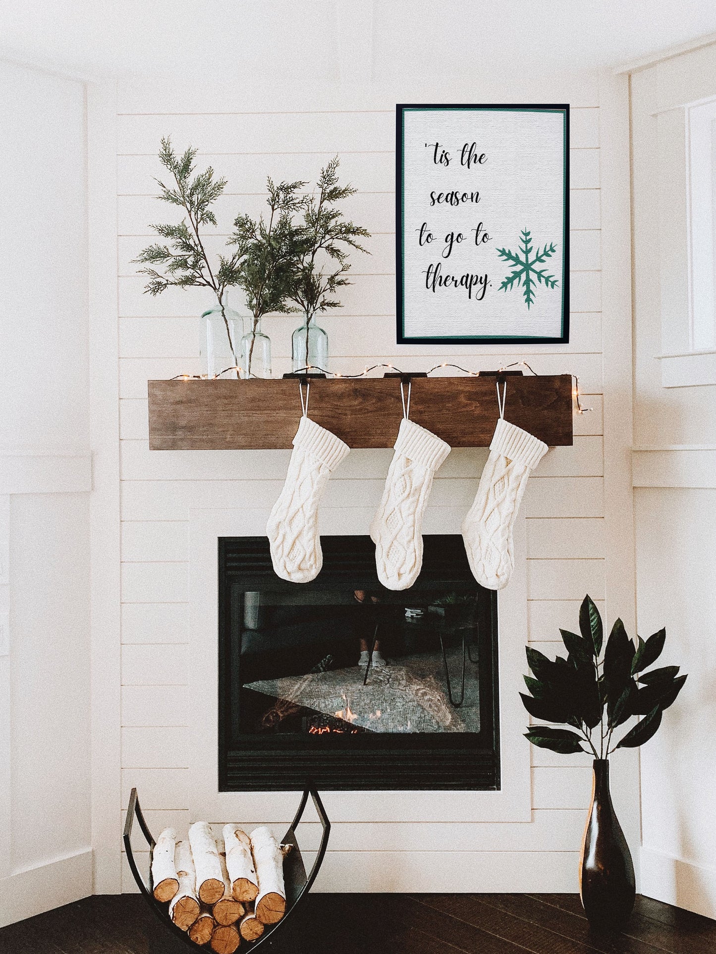 'Tis the Season to Go to Therapy - Printable Wall Art