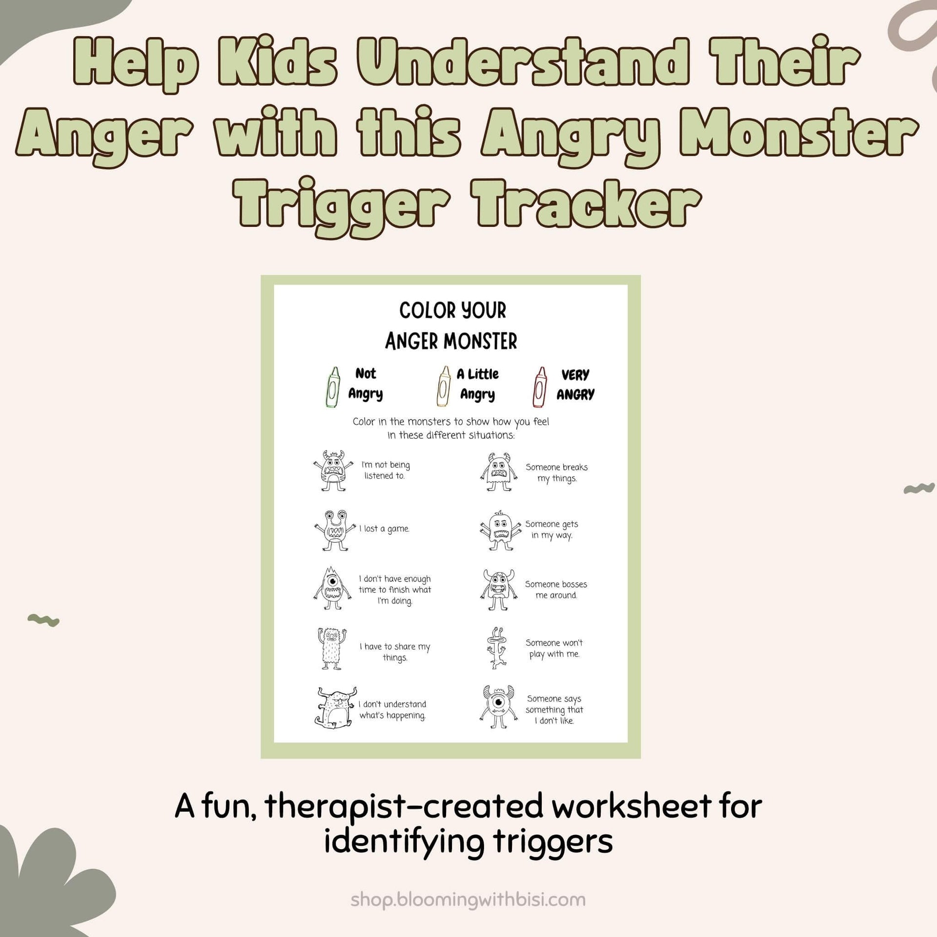 tracking monsters Angry Monsters Trigger Tracker