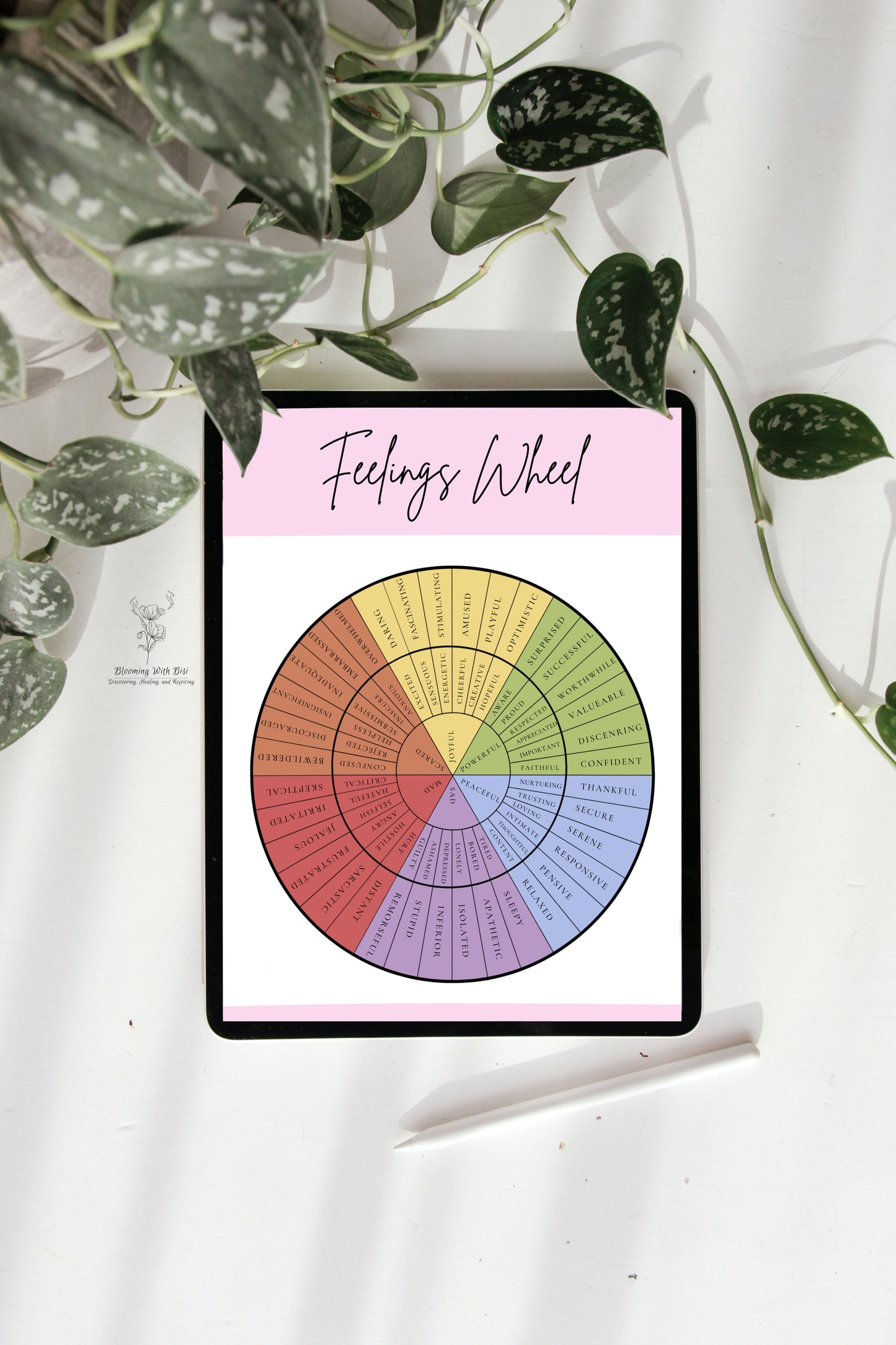 Printable Feelings Wheel: Explore and Express Your Emotions
